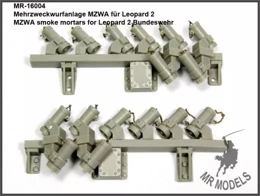 MR-16004 MZWA smoke mortars for Leopard 2 Bundeswehr 1:16