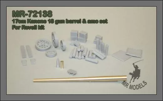 MR-72138 17cm Kanone 18 Gun barrel, ammunitions and accessories