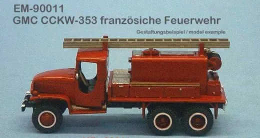 MR-90011 GMC CCKW-353 French firefighter vehicle