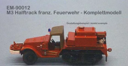 MR-90012 M3 Halftrack French firefighter vehicle - complete kit