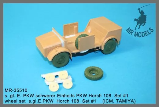 MR-35510 s. gl. E. PKW schwerer Einheits PKW Horch 108 Set #1 (ICM, TAMIYA)