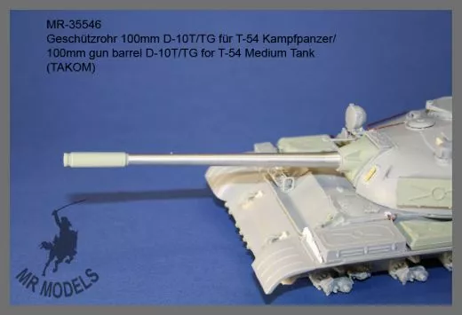 MR-35546 100mm gun barrel D-10T/TG for T-54 Medium Tank (TAKOM)