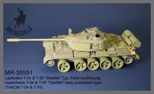 MR-35551 roadwheels T-54 & T-55 Starfish early production type (TAKOM T-54 & T-55)