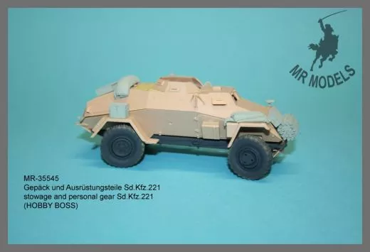 MR-35545 stowage and personal gear Sd.Kfz.221 (HOBBY BOSS)