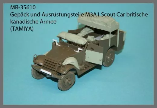 MR-35610 stowage and personal gear M3A1 Scout Car (TAMIYA)