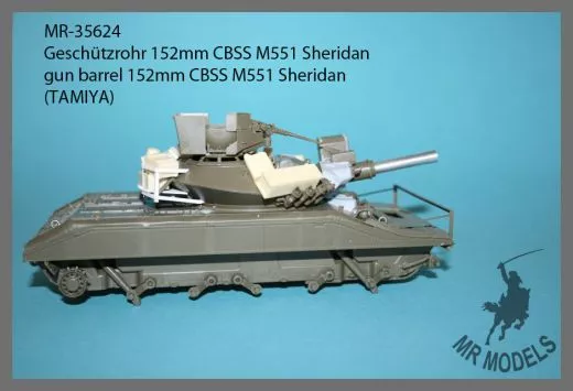 MR-35624 gun barrel 152mm CBSS M551 Sheridan (TAMIYA)