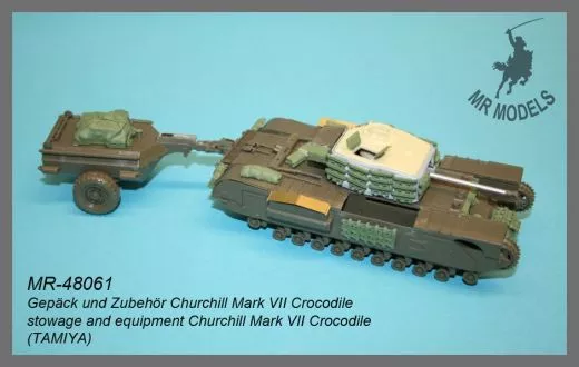 MR-48061 Upgrade and stowage Churchill Mk.VII Crocodile scale 1/48 (TAMIYA)