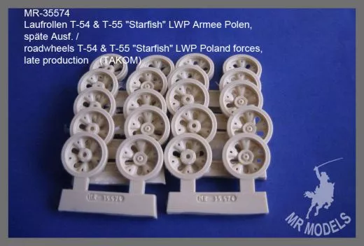 MR-35574 roadwheels T-54 & T-55 Starfish LWP Poland forces, late production (TAKOM)