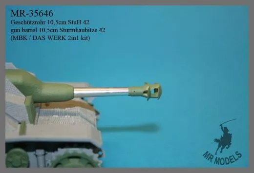 MR-35646 gun barrel 10,5cm Sturmhaubitze 42 (MBK / DAS WERK 2in1 kit)