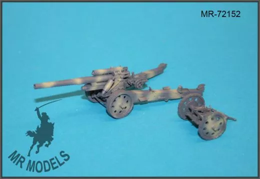 MR-72152 Geschützrohr, Munition und Zubehör 15cm schwere Feldhaubitze 18 (ITALERI)