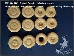 MR-87181 wheel set Faun L912/45A wheeled tractor (Mintanks by Arsenal-M)