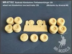 MR-87182 wheel set Kässbohrer low bed trailer 25t (Mintanks by Arsenal-M)